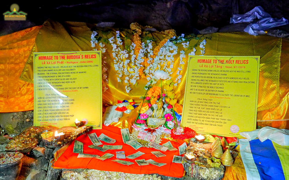 The inner remains of the cave where Venerable Ānanda resided