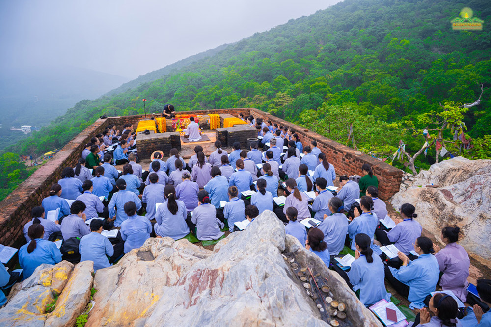Vulture Peak is a Buddhist sacred site that attracts many pilgrims coming for worship