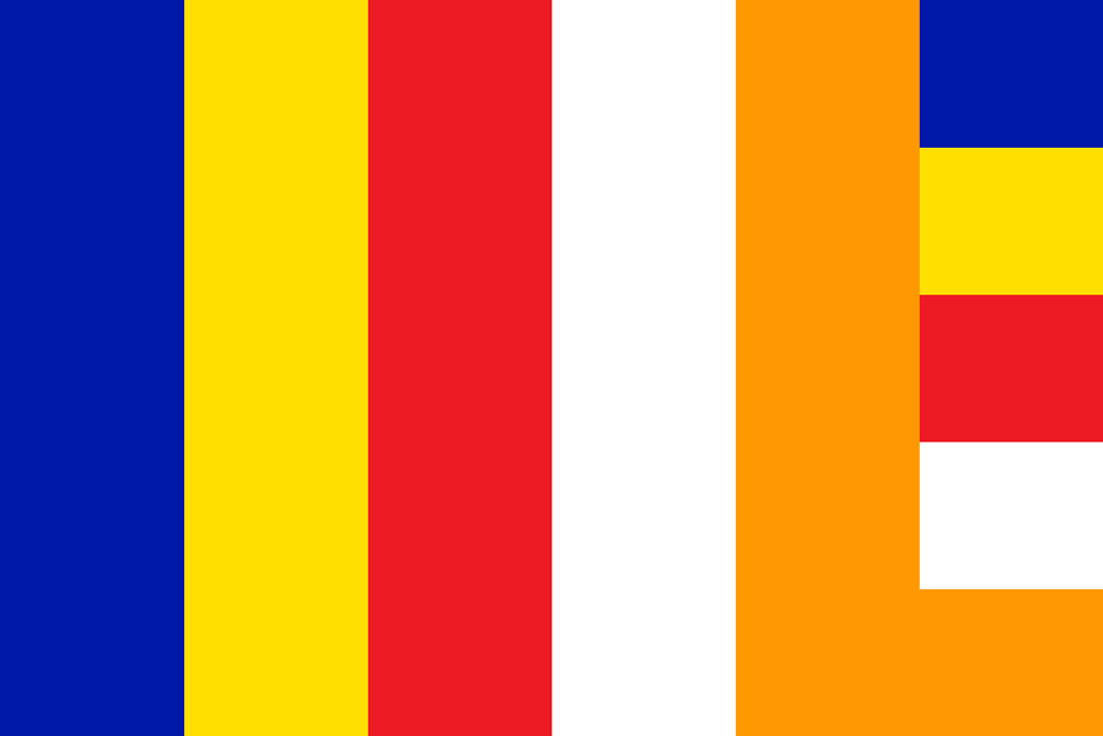 The Buddhist flag was adopted with five colors