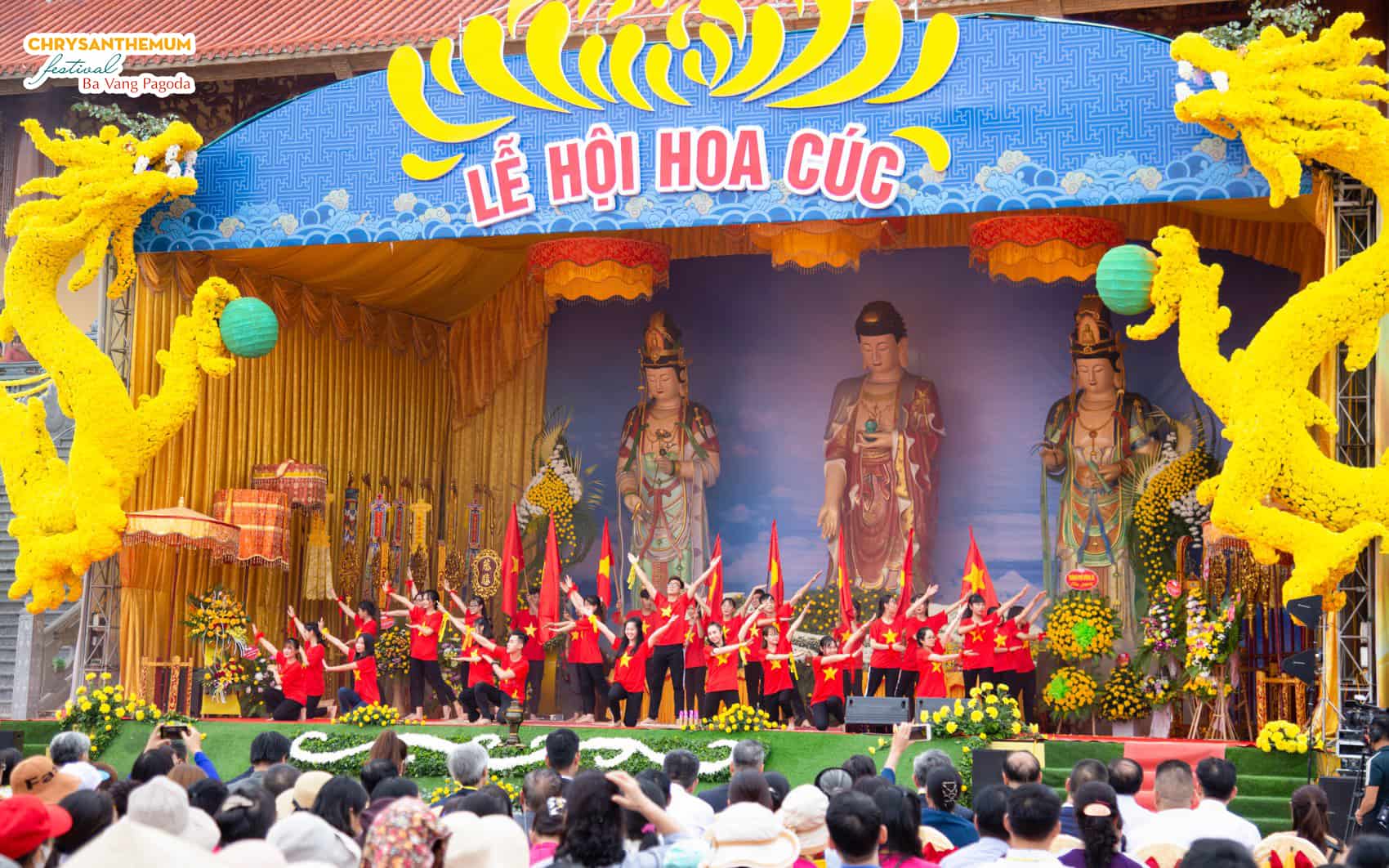 Performances at the Opening ceremony of Chrysanthemum Festival 2020 at Ba Vang Pagoda