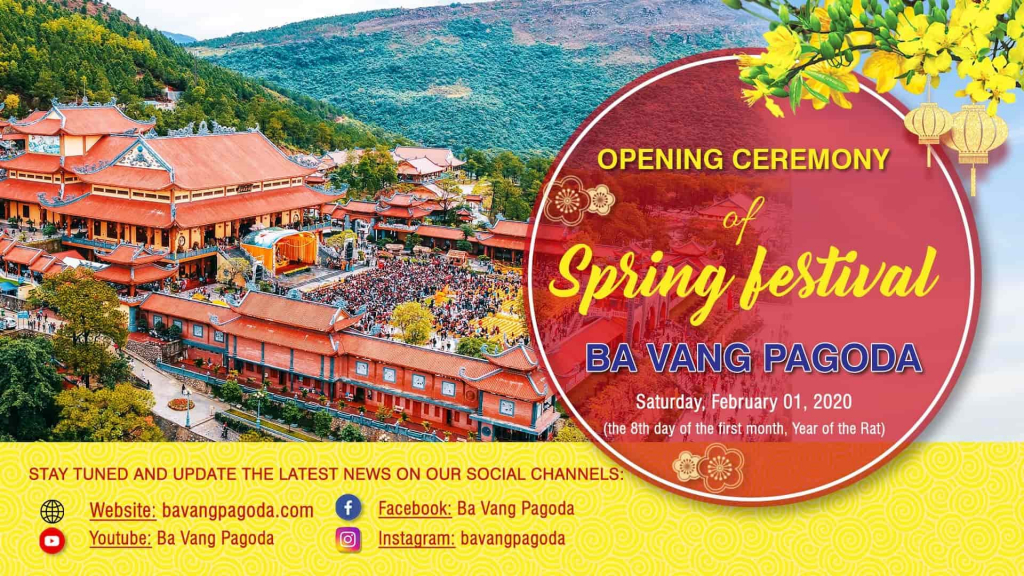 The Opening Ceremony of Spring Festival 2020 at Ba Vang Pagoda
