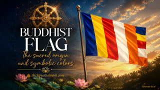 The sacred origin and symbolic colors of the Buddhist Flag