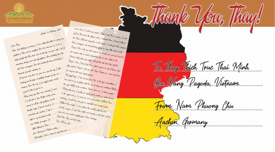 Thank You, Thay! A letter from a Buddhist in Germany