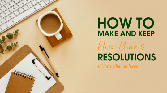 How to make and keep New Year's resolutions from Buddhist perspectives