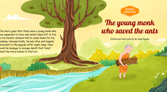 Buddhist picture book: The young monk who saved the ants
