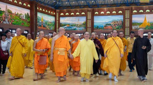 Ba Vang Pagoda warmly welcomed the Thai Buddhist delegation – Rombodhidharma International Temple