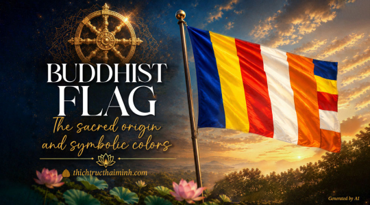 The sacred origin and symbolic colors of the Buddhist Flag